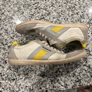 DEISEL Men's Red Leather VINTAGE LOUNGE Shoes Size 12 Metal Logo